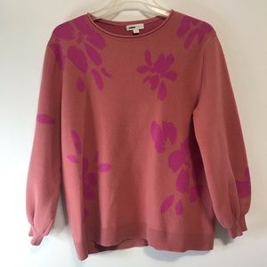 14th & Union Floral Jacquard Sweater SP